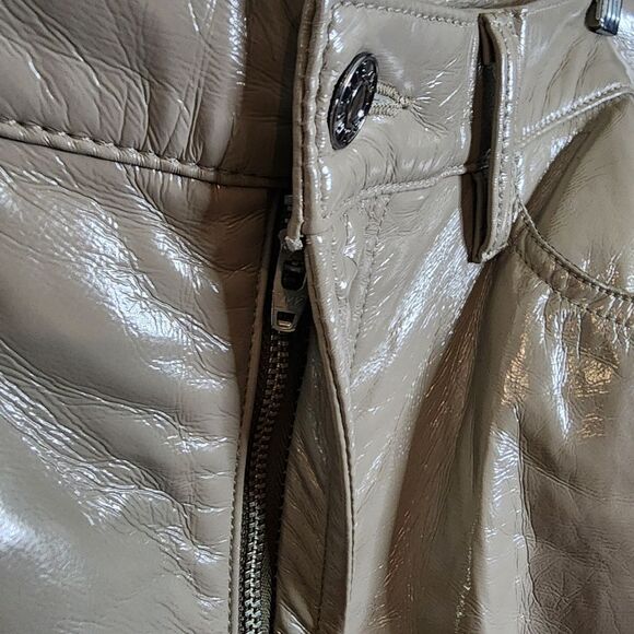 AGOLDE Leather 90s Pinch Waist Pants - Quail Patent - Picture 11 of 16